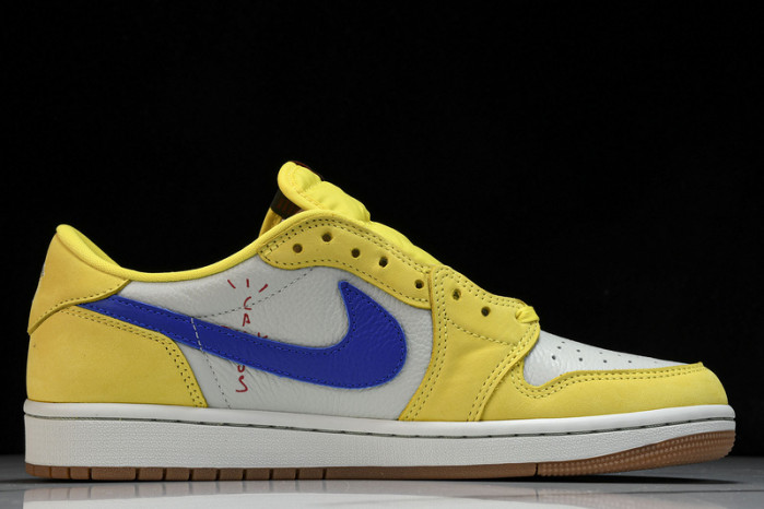 travis scott air jordan 1 low og canary dz4137-700