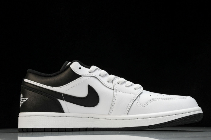 jordan 1 low white black - 553558-132