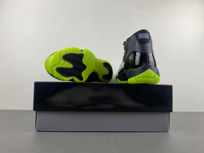 Air Jordan 11 GS Black/Barely Volt IB1378-001