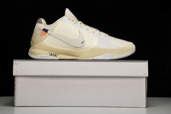 nike kobe 5 protro undefeated rice white db4796-101