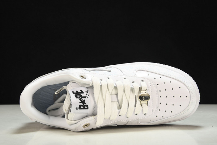 a bathing ape bape sta low with paint copshoe bp-055