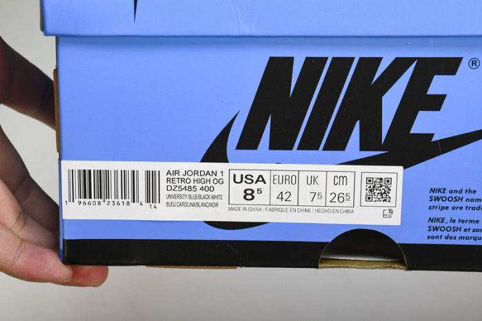 air jordan 1 retro high og "university blue" dz5485-400