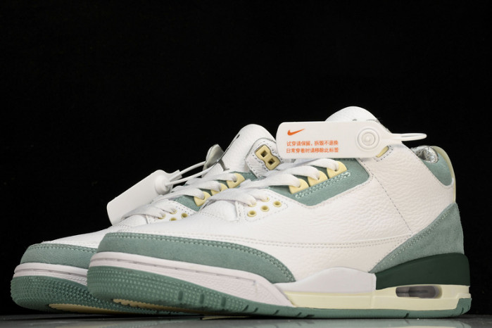 air jordan 3 white green ct8532-130