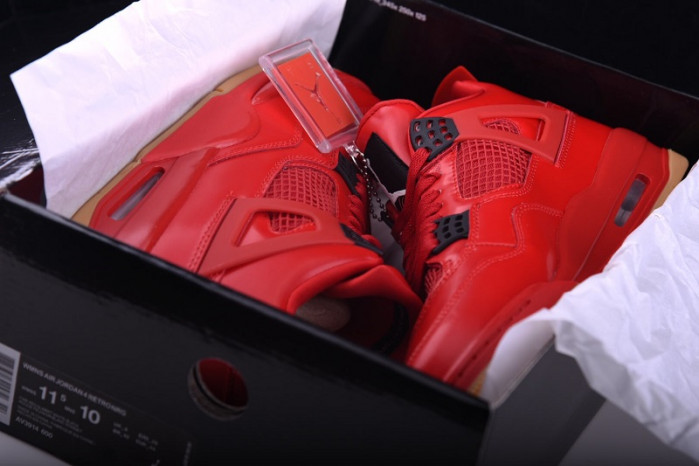 air jordan 4 fire red gum singles day av3914-600