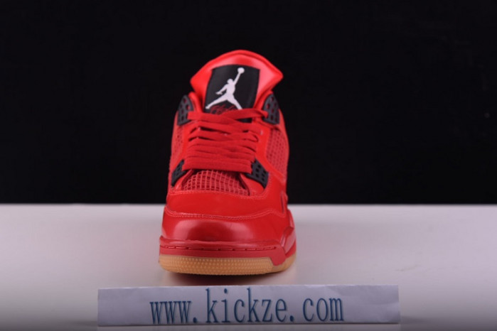 air jordan 4 fire red gum singles day av3914-600