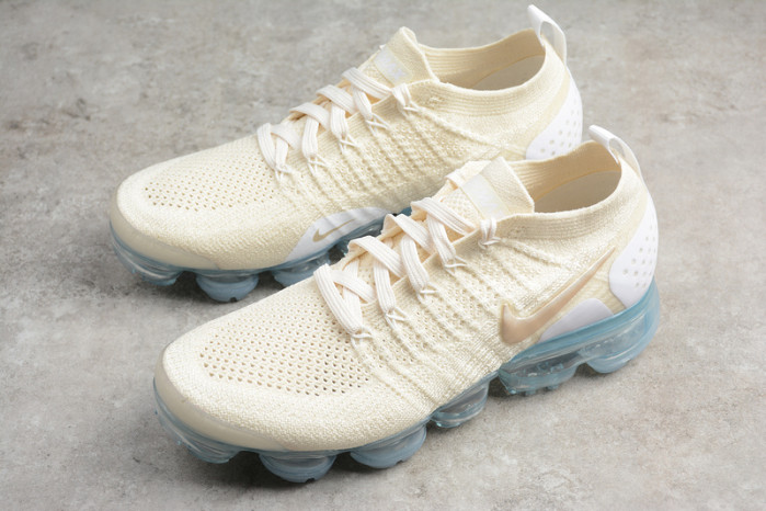 nike womens air vapormax flyknit 2.0 light cream 942843-201