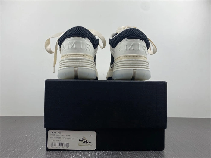 AllSeason AMIRI Skel Top Low White Light Grey Black 5954