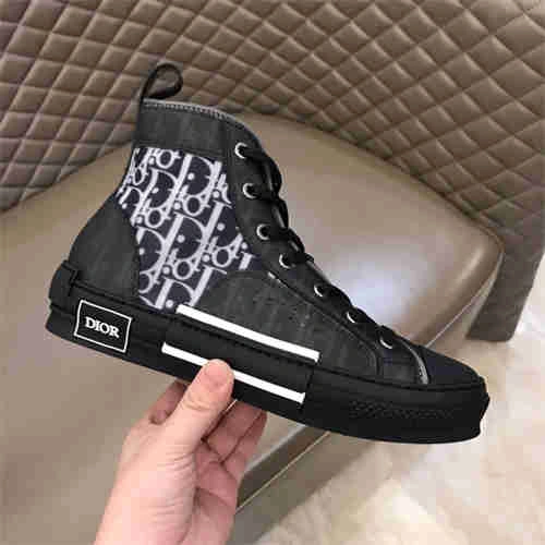 DR B23 OBLIQUE HIGH TOP SNEAKER BLACK Stretchable 1172