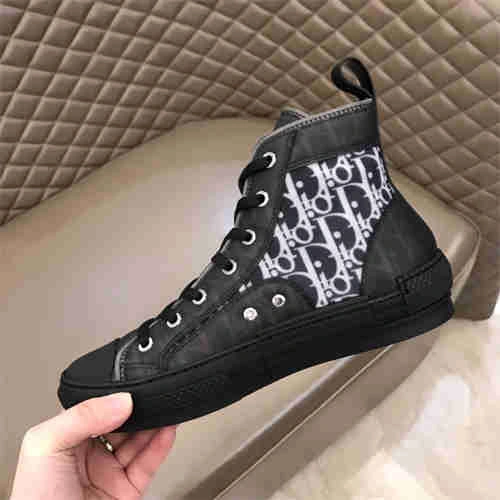 DR B23 OBLIQUE HIGH TOP SNEAKER BLACK Stretchable 1172
