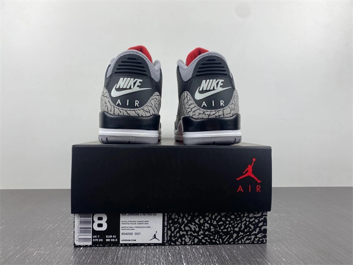 Jordan 3 Retro Black Cement 854262- WaterResistant 3815