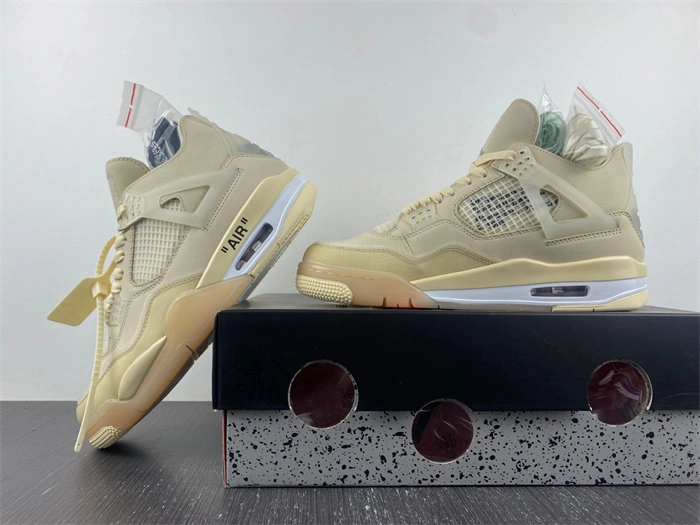 HighQuality Jordan 4 Retro Off-White Sail CV9388- 3858