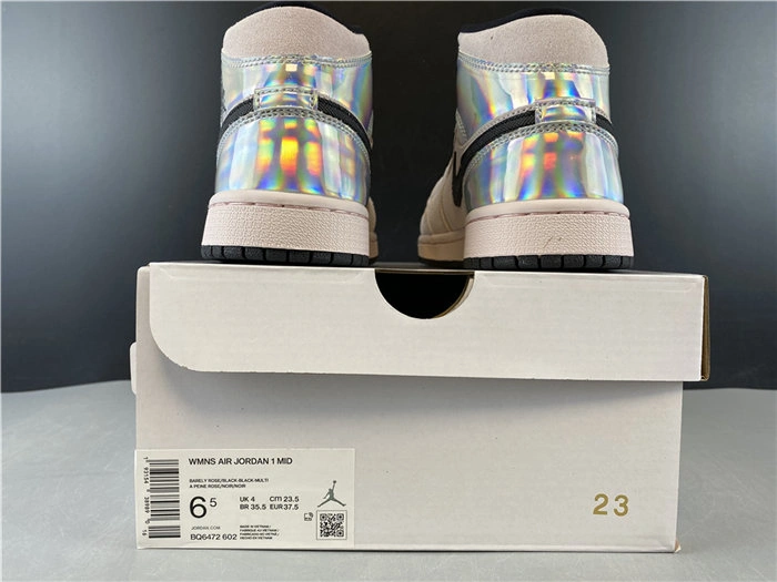 Jordan1 Mid Dirty Powder Iridescent BQ6472- ComfortFit 3746