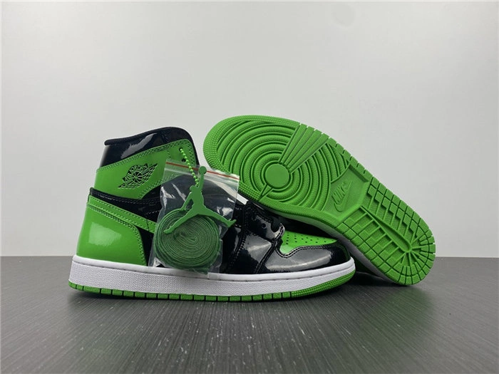 Jordan1 black green 555088- Unique 3609