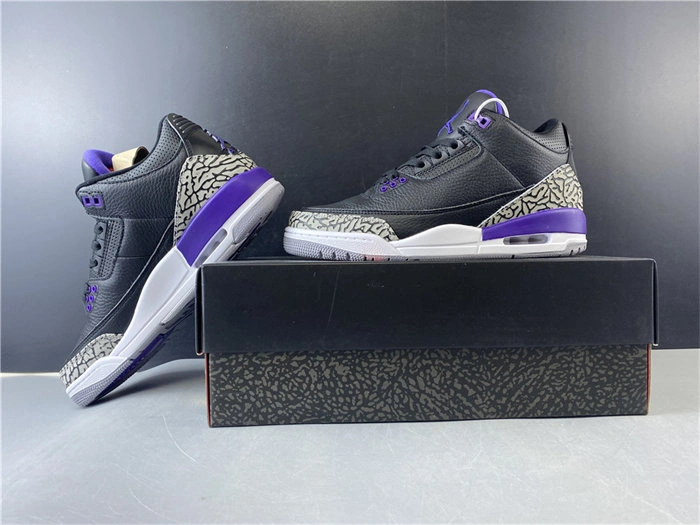 Jordan3 Black Court Purple CT8532- FlexibleFit 3845