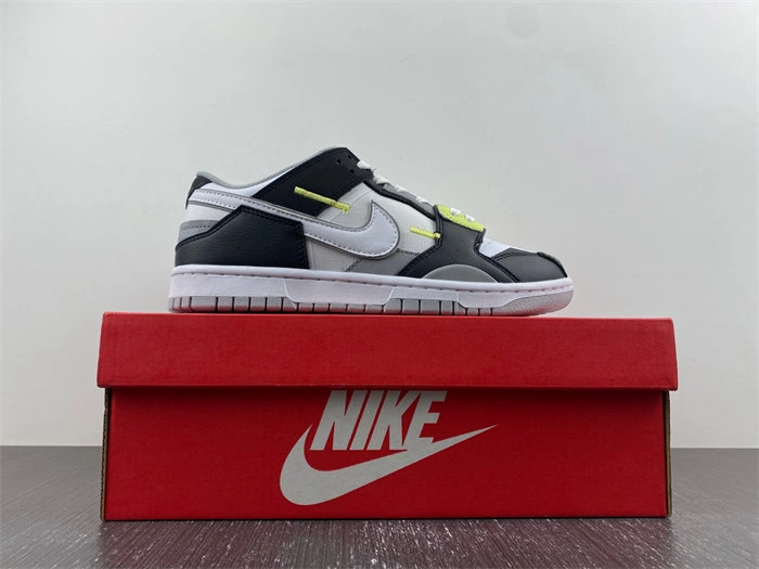 Nike Dunk Low Scrap Wolf Grey Light Lemon Twist DC9723- FlexibleFit 4621