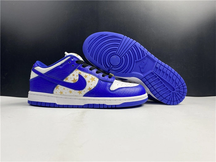 Supportive Nike SB Dunk Low Supreme Stars Hyper Royal DH3228- 4870